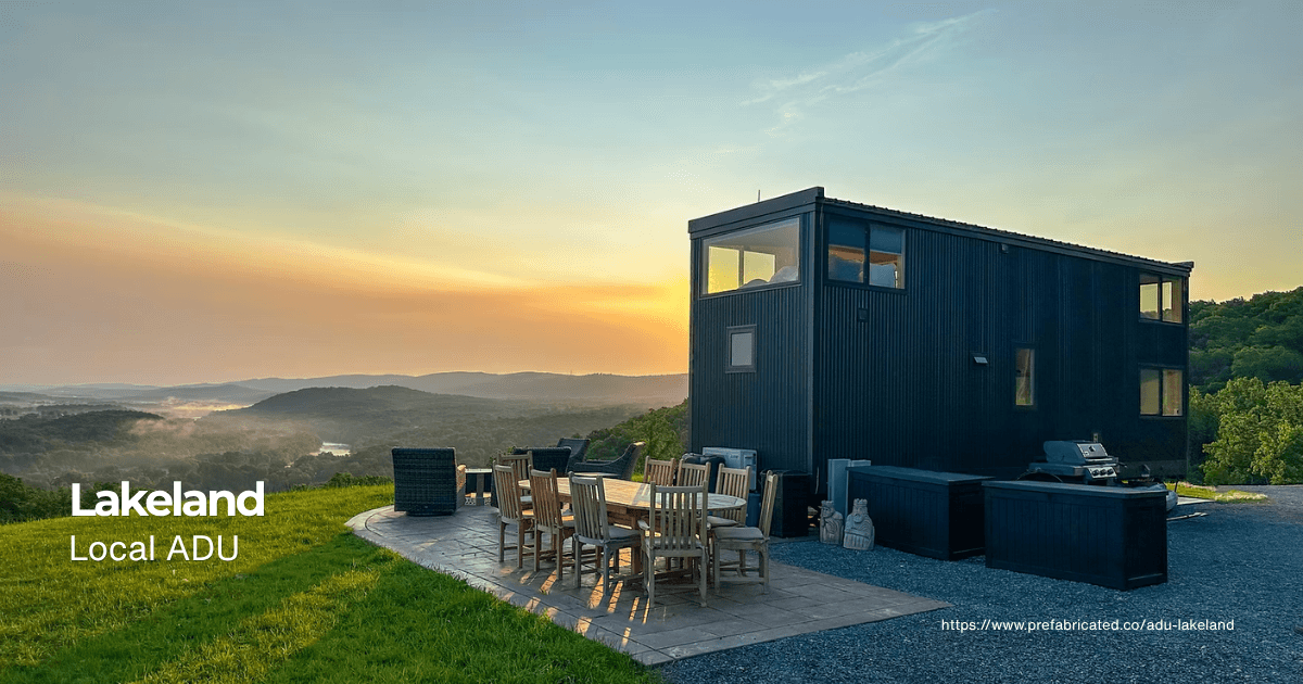 Ridge views at Lakeland Ridge Tiny Home Community in Bean Station, Tennessee.