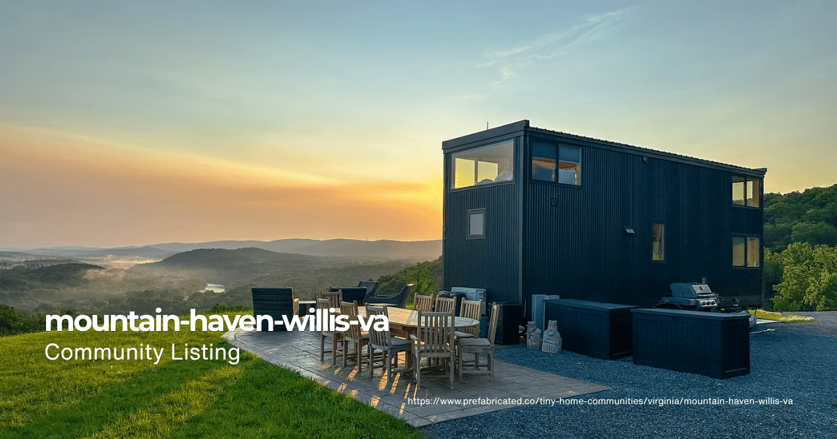 Blue Ridge timber ridge lots at Tiny Homes of the Blue Ridge in Elkton, Virginia.
