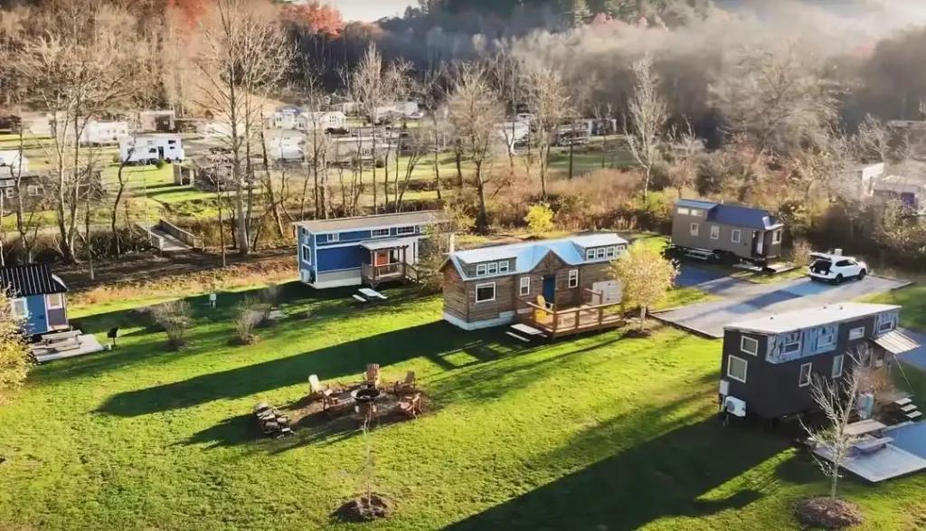 Noble Commons purpose-built tiny-house-on-wheels community in Supply, Brunswick County, North Carolina
